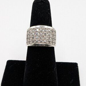 Silpada Sterling Silver and CZ ring, Size 7 (R1405)